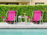 Folding Beach Chair Set of 2 for Adults, 4 Position Portable Backpack Foldable 56591566