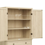 ZUN 4 Door Cabinet with 1 Drawer, with 4 Adjustable Inner Shelves, Storage Cabinet W68894703