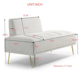 ZUN 56.3"Inch Width Modern End of Bed Bench,Velvet Fabric Upholstered 2 Seater Sofa Couch Entryway W2677P189952