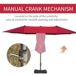 ZUN Outdoor beach umbrella/Double-Sided Market Umbrella （Prohibited by WalMart） 45957691