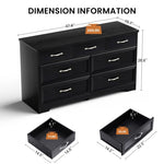 ZUN Modern 3 Drawer Bedroom Chest of Drawers with 7 Drawers Dresser, Clothes Organizer -Metal Pulls for W1668P182250