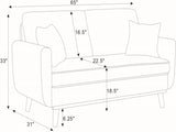 Asher Mid-Century Corduroy Sofa B343P348953