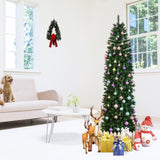 7.5ft Pointed PVC Pen Holder Christmas Tree 43679864