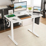 STARY Electric Standing Desk Adjustable Height Sit Stand Home Office Desk with Splice Board T3623P339387