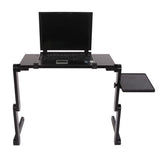 48 x 26cm Portable Home Use Assembled Folding Table Black 20797798