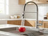 Kitchen Faucet with Pull Down Sprayer Industrial 1 Handle 1 or 3 Hole Faucet for Farmhouse Camper 77368506