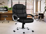 PU Leather Upholstered Office Task Chair, Modern Adjustable 360 Degree Swivel Chair, High Back, B011P204085
