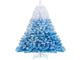 6ft Flocked Christmas Tree - 820 Branch Tips, Fireproof PVC, 3-Section Assembly, Metal 86998405