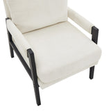 Kelly Mid-Century Modern Chenille Upholstered Accent Armchair T2574P240952