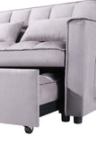 Pull Out Couch Bed-3 in 1 Convertible Sofa Upgraded wear-resistant suede fabric Sleeper Chair W1910P268805