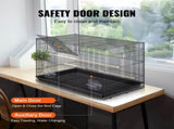 30" Bird Enclosure, Durable Metal Cage for Small Parrots, Budgies, Lovebirds, and Canaries, Includes 02441738