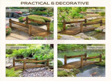 Wooden Garden Bridge Arc Footbridge 11842686