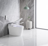 ZUN Elongated Smart Toilet with Elongated Heated Bidet Seat, Intelligent Toilet with Bidet Built-in, W2826P199068