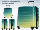 Hardshell Luggage Sets 3 Piece Gradient Color Expandable Suitcase with Spinner Wheels and TSA Lock N732P184448R