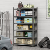 Garage Storage Rack, 6-Story Metal Shelves, Adjustable Partition Storage Unit, Supermarket, Home, 49319453