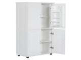Tall and Wide Bathroom Floor Storage Cabinet, Bathroom Storage Unit, Freestanding Cabinet with 4 86567024
