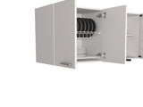 Wall cabinet 24" H, four Doors, with internal Shelves and internal plate and glass organizer, B097133120