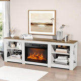 23" Electric Fireplace Insert, 1400W Wall Recessed Fireplace Heater with 7 Flame Settings, Remote 16339142