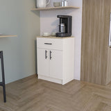 Pantry Cabinet Netal, Kitchen, Ivory / Natural Oak B092P243275