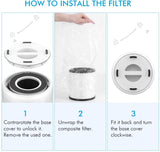 ZUN MOOKA Air Purifiers for Home Large Room up to 860ft², H13 True HEPA Air Filter Cleaner, Night 40792620