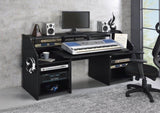 Black Music Desk with Earphone Rack B062P215478