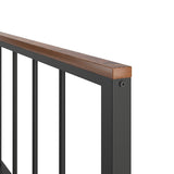 Metal Platform Bed frame with Headboard and Footboard,Sturdy Metal Frame,No Box Spring Needed W57868844