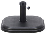 24 lb. Square Patio Umbrella Base Outdoor Umbrella Stand for Use with Patio Table in Black 23490773
