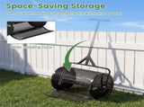 24" Lawn Topdressing Spreader with 0.75"0.5" Mesh, Compost Spreader for Soil Sand Fertilizer Black 21919804