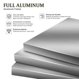 8640 Louver Pergola 10x13FT Aluminum Frame & Steel Louvers W2089P187617