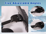 30" Heavy Duty Snow Shovel with Wheels, Garvee Adjustable Angle Height Ergonomic Handle, Sidewalk 36510011