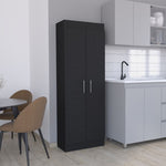 ZUN Nepal Pantry Cabinet, Space-Efficient 2-Door Design with Multiple Shelves B200P173198