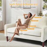 54" Velvet Sofa for Small Spaces, Modern Army Green Fabric Couch with Plush Comfort, Compact Living 79482785