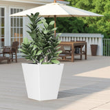 22" H Tall Metal Tapered Planter Large Outdoor & Indoor Garden Plant Pot with Drainage Hole and W3077P276882