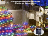 White outdoor solar mesh light, 6.6ft X 9.8ft fairy mesh light with 200 LEDs, 8 modes, suitable for 85754126