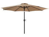 9FT Outdoor Patio Umbrella with Push Button Tilt & Crank, 8 Sturdy Ribs UV Protection Waterproof for 70345349
