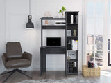 Versalles Writintg Desk, Two Superior Shelves, Five Cubbies -Smokey Oak B20092003