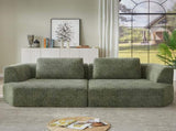 Oversized 3 Seater Compressed Sofa with Chenille Fabric, No Assembly, Space-Saving for Living Room, W2339P352930