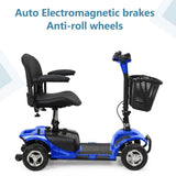 ZUN 4 Wheel Mobility Scooter for Seniors, Electric Power Wheelchair with Lights and Long Range Battery 25285370