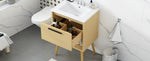 ZUN 24" Bathroom Vanity with Sink Combo, Multi-functional Bathroom Cabinet with Drawer, MDF Board, N725P176330N