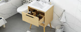 ZUN 24" Bathroom Vanity with Sink Combo, Multi-functional Bathroom Cabinet with Drawer, MDF Board, N725P176330N