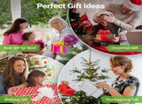 Outdoor Solar Lights, 4 Pack Solar Garden Light with Bigger Lily Flowers, Waterproof 7 Color 87382958