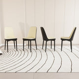 A set of 4 dining chair, modern style chair made of high-quality PU Leather fabric with thick soft 65019799