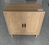 ZUN Kitchen storage cabinets with rattan decorative doors, buffets, wine cabinets, dining rooms, W1162127385