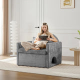 Modern Style Chenille Oversized Armchair Accent Chair Single Sofa Lounge Chair for Living Room, W2997P294104