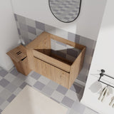 30 Inch Bathroom Vanity With Open Shelf, KD-PACKING W99956039