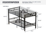 Metal bunk bed , suitable for children/teenagers/adults. 14.17-inch high guardrails. W5635P539763