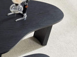 2-Piece Modern Irregular Shape Coffee Table Set for Living Room,Easy Assembly Nesting Coffee Tables, W2582P402266