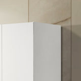 Michael 29.5" White Double Door Wardrobe Cabinet Armoire with Shelf and Hanging Rod B061133845