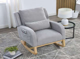 Welike 27.5 "W Modern Accent High Back Living Room Casual Armchair Rocker with One Lumbar W834P356491