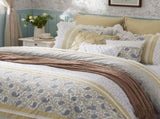 9 Piece Cotton Percale Comforter Set Yellow Queen B03597196